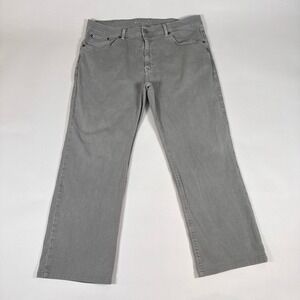 Mott & Bow Jeans‎ Mens 36x30 Gray Twill Stretch Minimalist Mercer Straight Pants